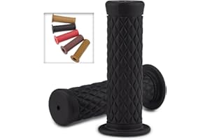 DKMOTORK Motorcycle Grips for 7/8" 22mm/24mm Handlebars TPU Non Slip Universal