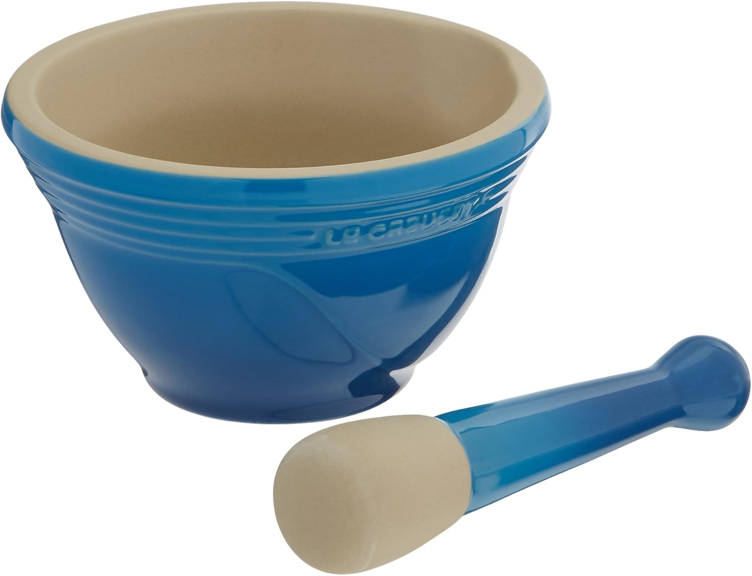 Le Creuset Stoneware 20Ounce Mortar and Pestle, Marseille BigaMart