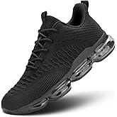 Pozvnn Mens Air Cushion Running Shoes Fashion Casual Walking Tennis Sneakers Non Slip Breathable Trail Sport Gym