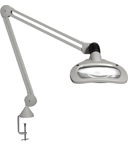 Luxo 18115LG KFM LED Illuminated Magnifier, 45