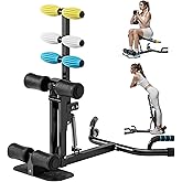 Deep Squat Machine, with Roman Chair Function, Adjustable Glutes Trainer Machine, Core & Abs for Low Impact Lower Body Workouts, Home Gym Push-Up Exercises, Easy to Assemble, 300Lbs Capacity