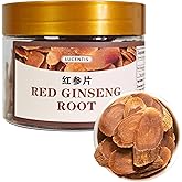 Premium Panax Red Ginseng Root (红参片), 6 Years Grade, Sliced 3.53 oz Korean Ginseng Panax Korean Red-Ginseng Roots