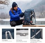 MOUNTAINTOP 40L Hiking Backpack Water Resistant Daypack 55x33x20cm view 6