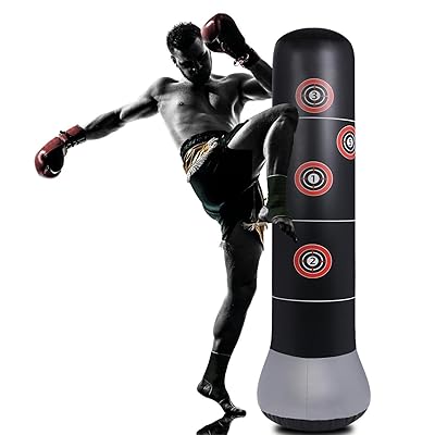 Bolsa de arena inflable de boxeo con bomba de pie: Costa Rica Ubuy