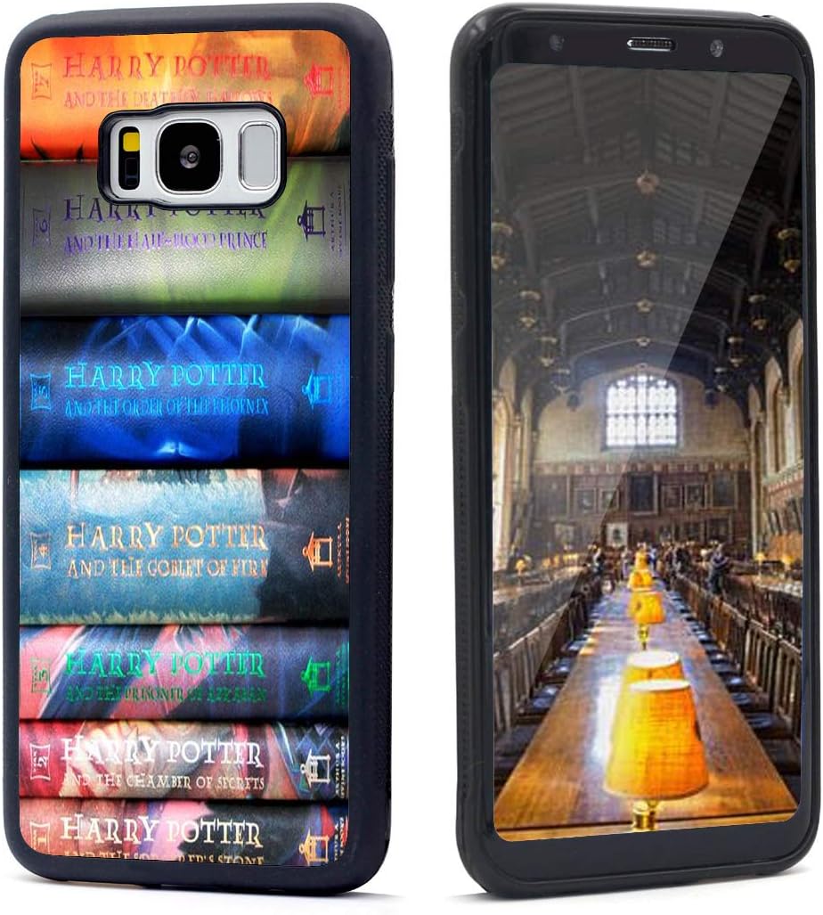 VONDER Galaxy S8 Case, Harry Potter Books Set Design Anti-Skid Shockproof TPU Phone Case Compatible for Samsung Galaxy S8