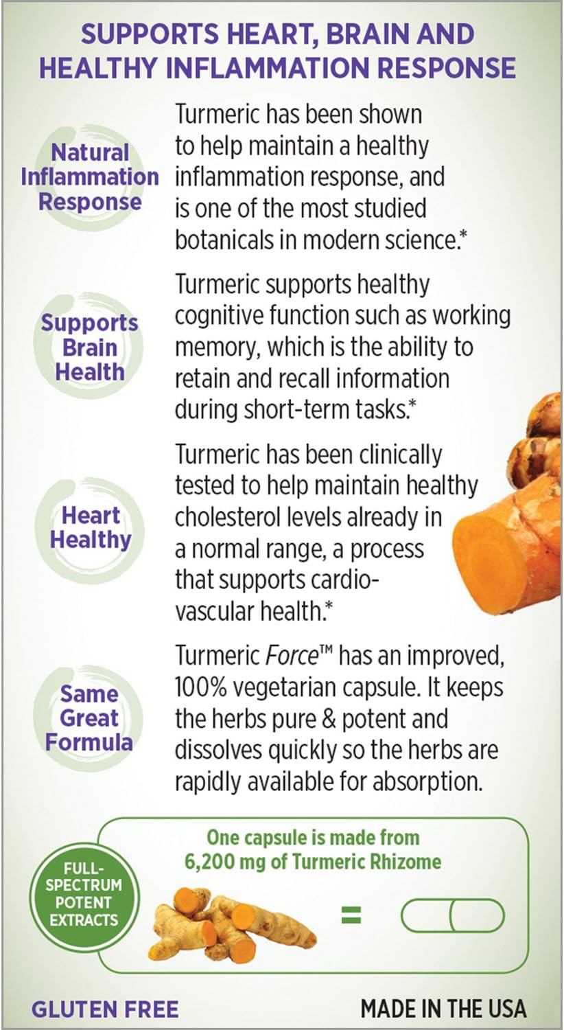 New Chapter Turmeric Supplement, One Daily, Joint Pain Relief + Supercritical Organic Turmeric, Black Pepper Not Needed, Non-GMO, Gluten Free – 120 Count (4 Month Supply): Health & Personal Care