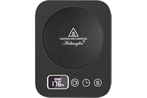 Anbanglin Coffee Mug Warmer,Smart Cup Warmer for Desk, 2-12H Auto Shut Off,3 Temp Settings,Electric Warmer Plate for Heating Candle,Tea,Milk,Beverage (No Cup)