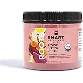 Smart Pressed Juice Revive Beets &amp; Roots | Healthy Pre-Workout Substitute &amp; Energy Boost with Nitric Oxide | Turmeric, Ginger, Carrots, Rhodiola, Lemon &amp; Kale | USDA Organic &amp; Made in the USA