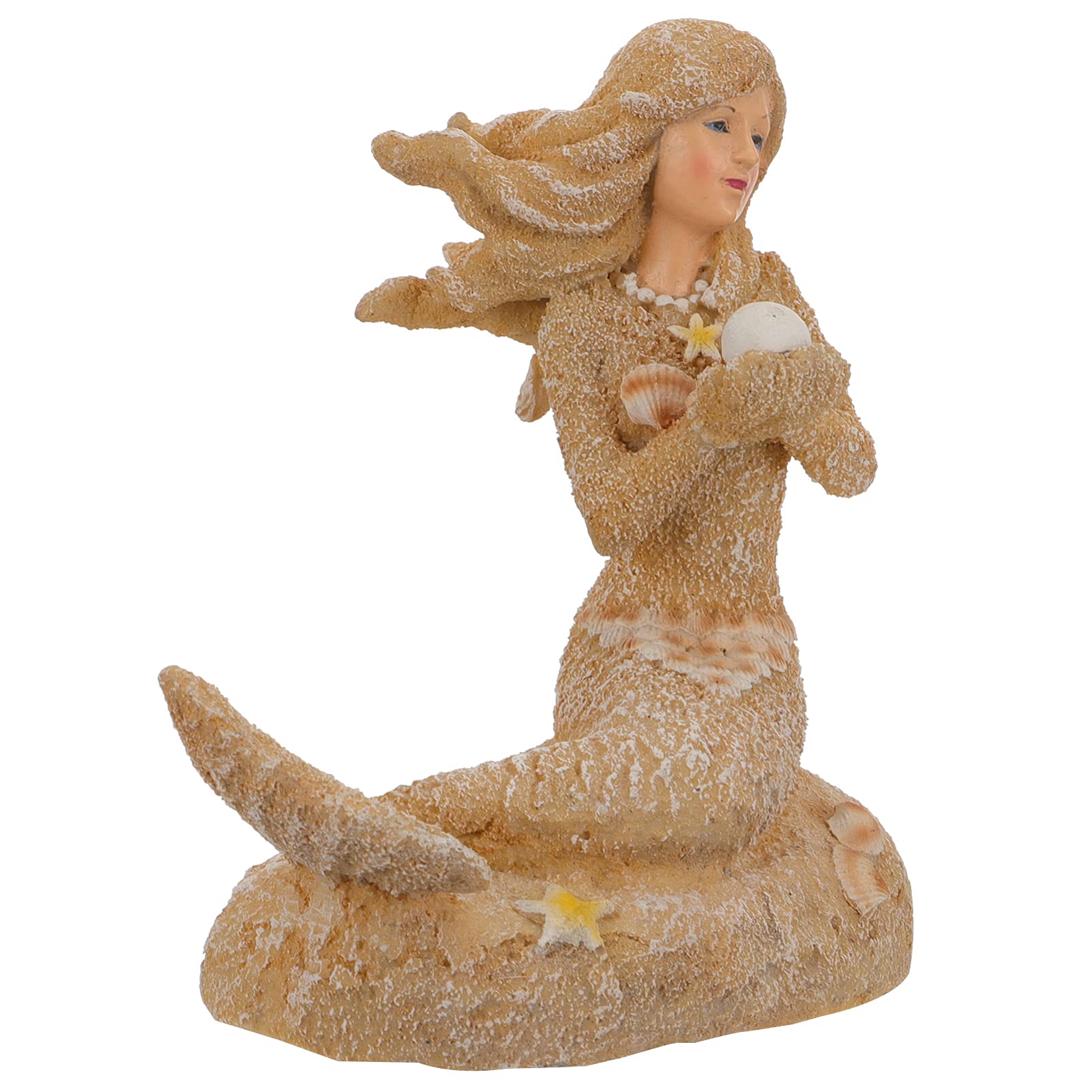 Balacoo Resin Mermaid Fish Tank Statue Mermaid Figure Aquarium Ornament Micro Landscape Decoration Accessories for Fish Tank Aquarium