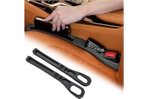 2PCS EVA Car Seat Gap Filler Organizer with Key & Cell Phone Holder,Upgraded Between Seats Car Gap Filler for Blocking Gaps,V