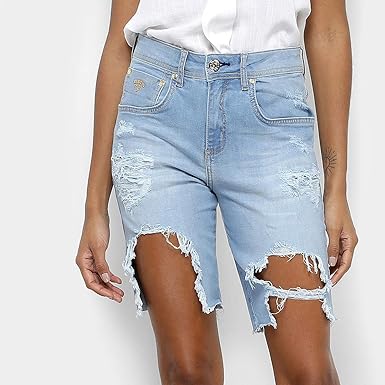 bermudas boyfriend feminina