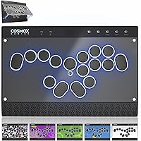 Sehawei Haute42 C16-S Leverless Arcade Stick: Split Layout Magnetic Controller, Premium Black Symmetrical Design with Tournam