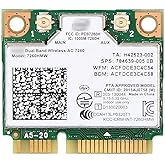 Mini pcie WiFi Card Dual Band Wireless AC 7260 PCI Express Network Card 802.11ac 2x2 Wi-Fi 7260hmw Bluetooth 4.0 Half WiFi Ca