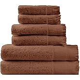 SOFE H&L | NADIAS Luxury Turkish Cotton Towels Set of 6 (2 Bath Towels 2 Hand Towels 2 Wash Cloths) Macaron | Light, Premium, Soft, Durable, Absorbent - Hotel Quality Towel Set for Bathroom