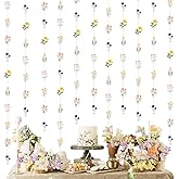 JOYMEMO 8 Pcs Wildflower Garland Streamers for Birthday Party Baby Shower- Wildflower Themed Party Decorations for Girls Women, Floral Daisy Flower Supplies Hanging Ceiling Decor