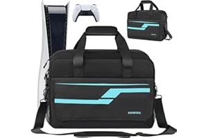 Deegotech Travel Carrying Case Compatible with PS5, Portable Protective Storage Bag for PlayStation5 Console Multiple Pockets for PS5 Disc/Controller/Game Cards & Accessories Tech Gifts for Men