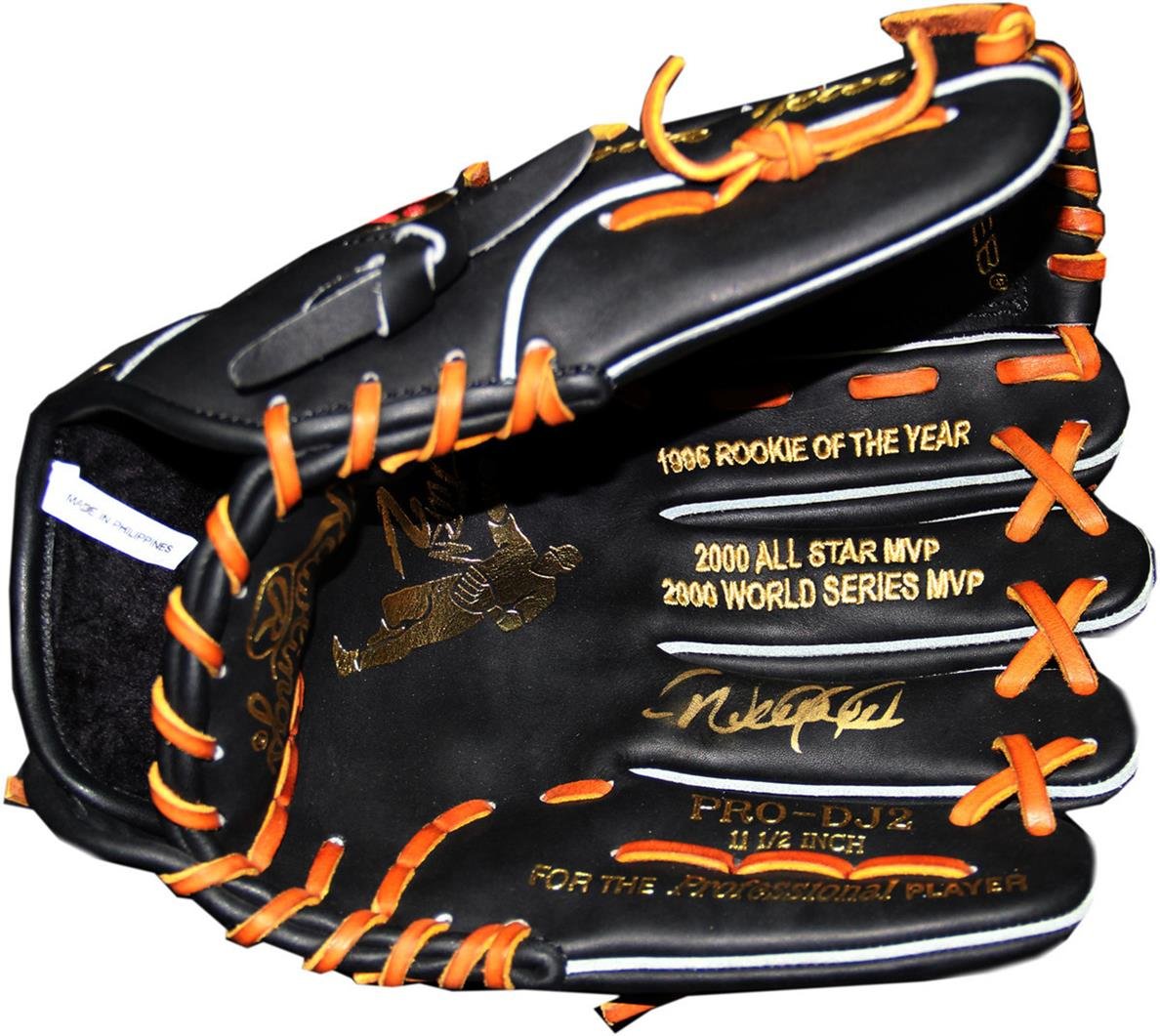 MLB New York Yankees Derek Jeter Signed Game Model Multi Stat Embroidered Glove Gold Edition MLB New York Yankees Derek Jeter Signed Game Model Multi Stat Embroidered Glove Gold Edition