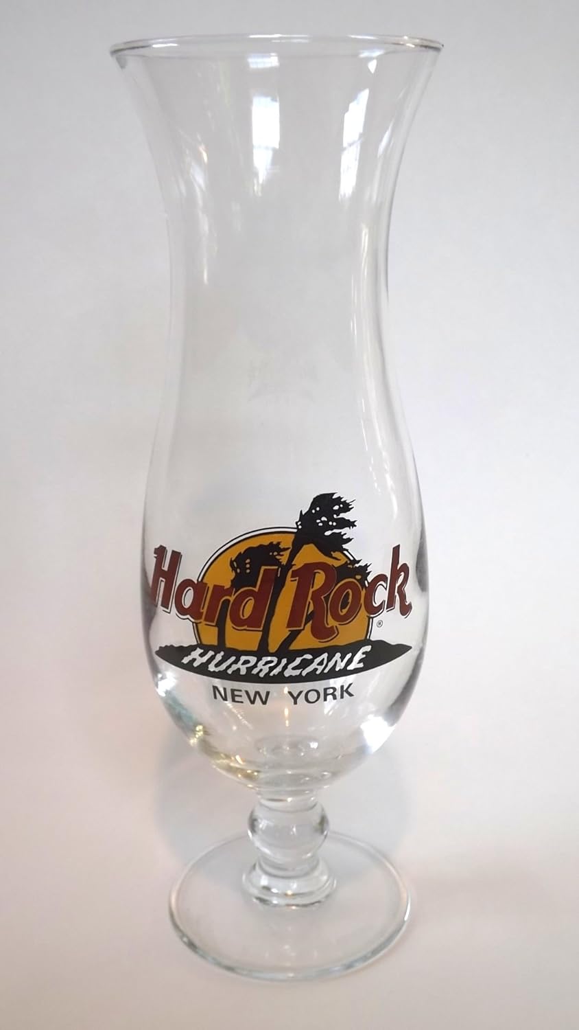 Hard Rock Cafe" New York" Pilsner Hurricane Glass - 9 1/4"