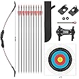 LWANO Bow and Arrow Set for Kids, Archery Beginner Gift with 10 Arrows, 5 Target Face, Ideal for Kids, Youths, Teens, Perfect for Left & Right Handers