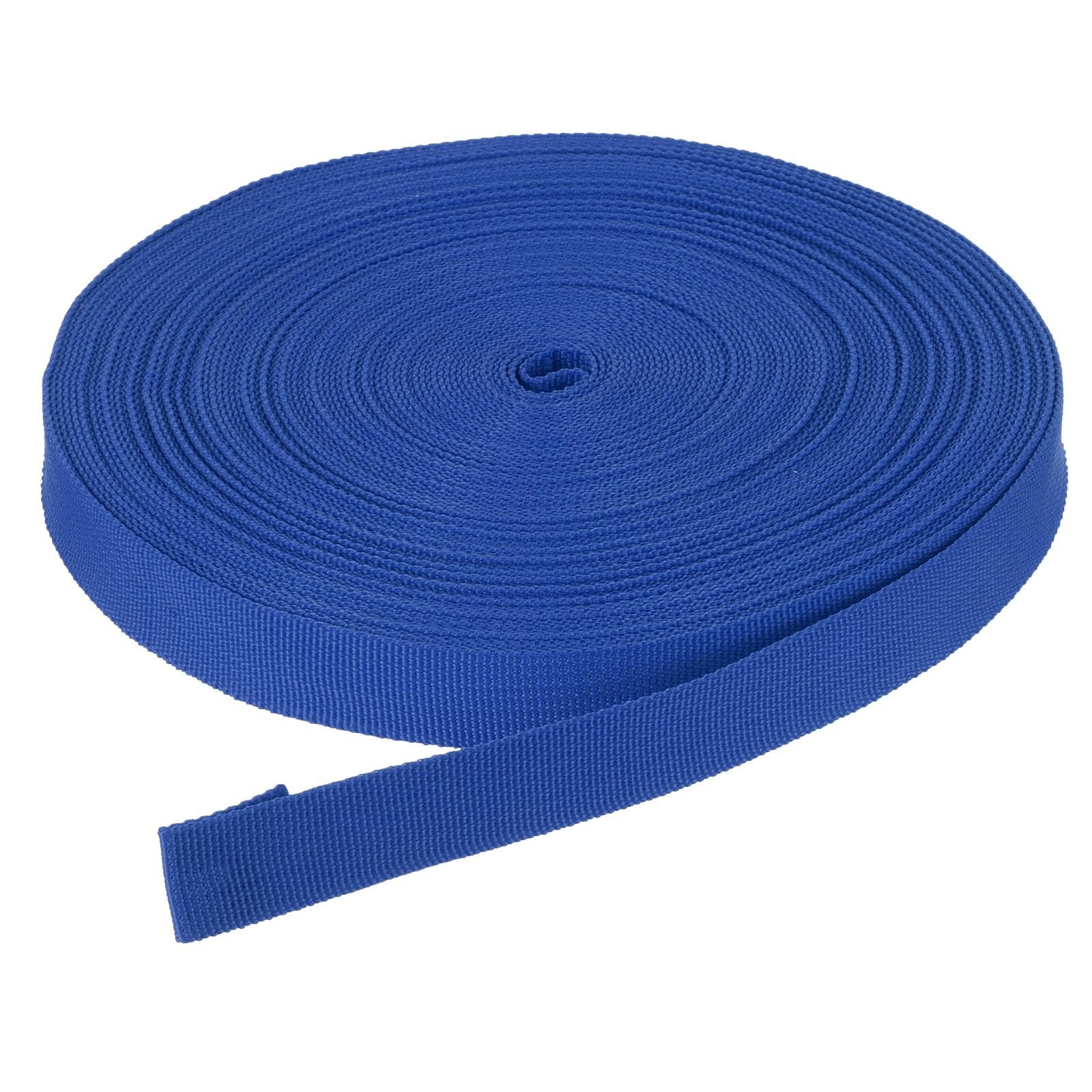 DMiotech 50 Yard x 3/4 inch Width Nylon Webbing Strap Poly Flat Webbing Strapping for DIY Craft Backpack Strapping, Sewing, Outdoor Gear Repair, Bright Blue
