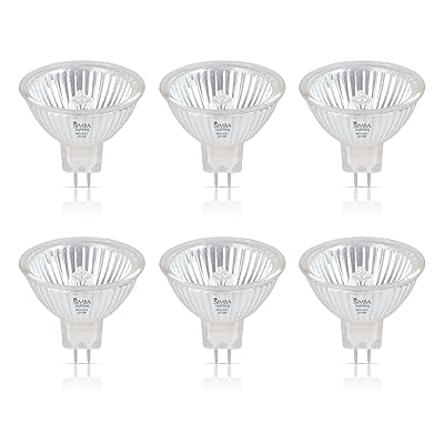 Buy Simba Lighting Halogen Mr16 20w 12v Light Bulbs 6 Pack For Landscape Track Lights Fiber Optics Desk Lamps Bab C Spotlights With Glass Cover Gu5 3 Bi Pin Base 2700k Warm White