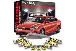 LED Interior Light Kit Package Replacement for KIA Forte Cerato K3 2019 2020 2021 2022 2023, Super Bright 6000K White Bulbs +