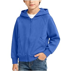 Mkdisnta Boys Zip Up Hoodie Oversized Fleece Jacket Sweatshirts | Uniform for Boys, Oversized Sweatshirt, Fall Boy Clothes, A