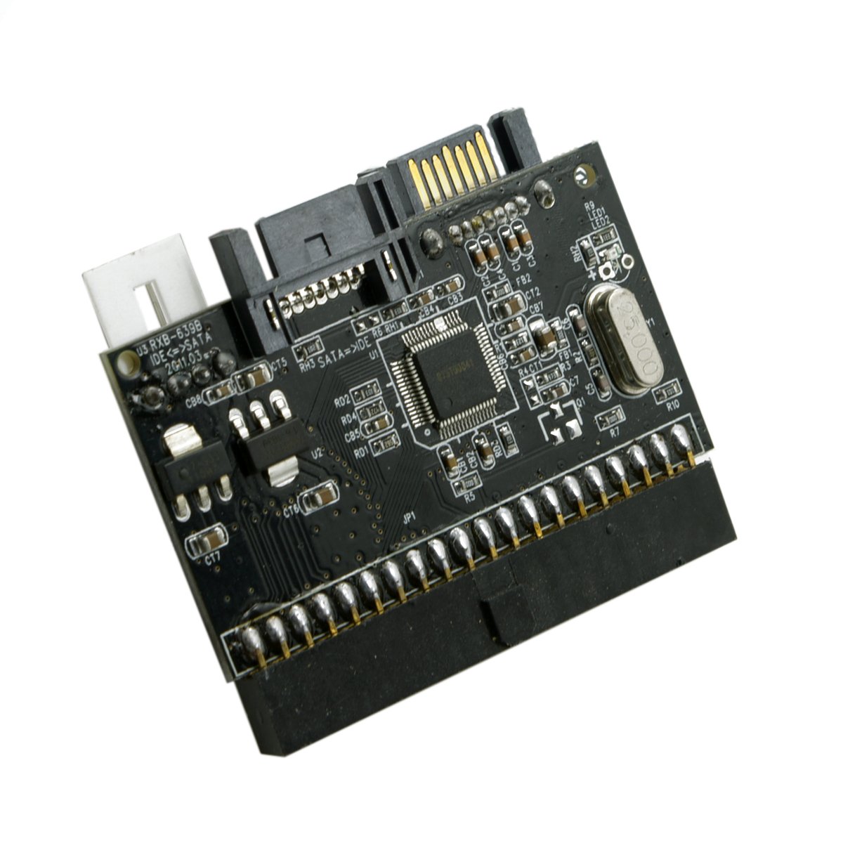 cablecc SA-101IDE 100 133 DVD CD to two Serial SATA 7PIN Adapter Converter for Hard disk Drive CableCC