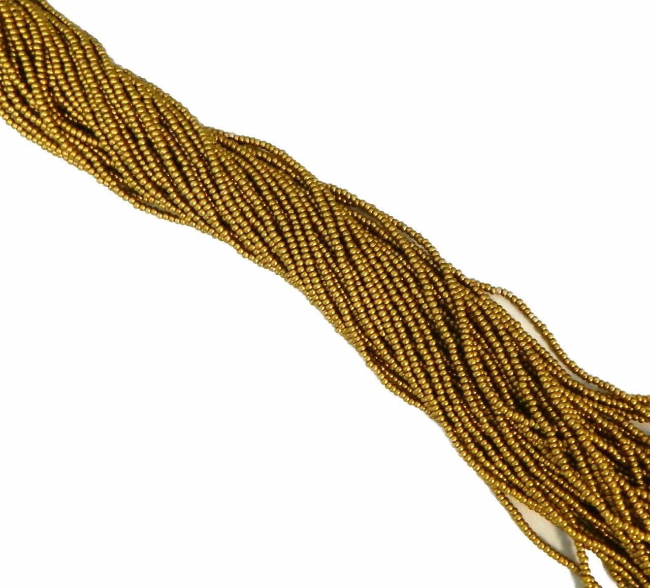 Light Bronze Satin Metallic Czech 11/0 Glass Seed Beads 1 Full Hank Preciosa