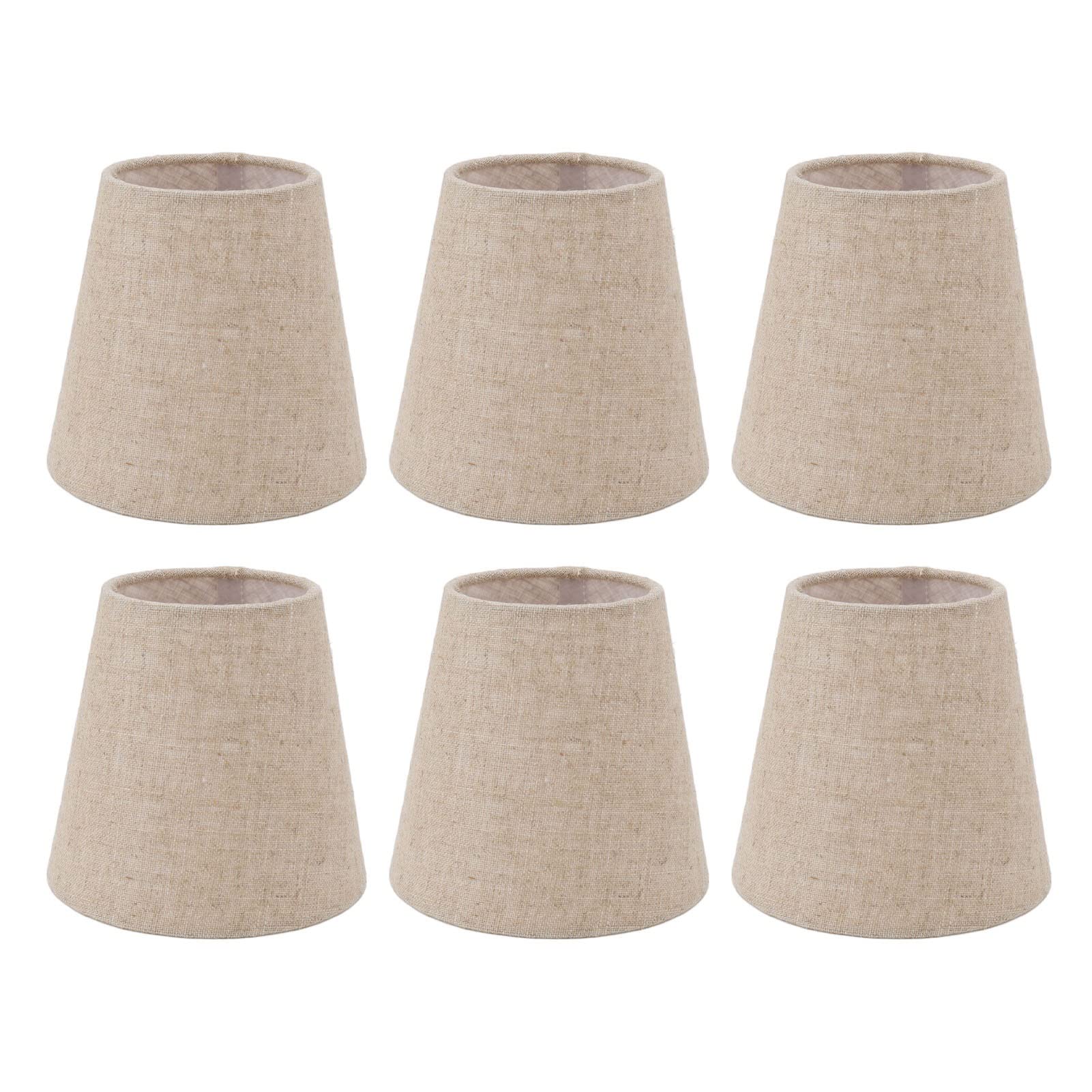 Ejoyous Lampshade Hanging Lamp Small E14, Small Clip-on Lampshades Candle Chandelier Lampshade Wall Lamp Pendant Lamp Lampshades, for Candle Crystal Chandelier
