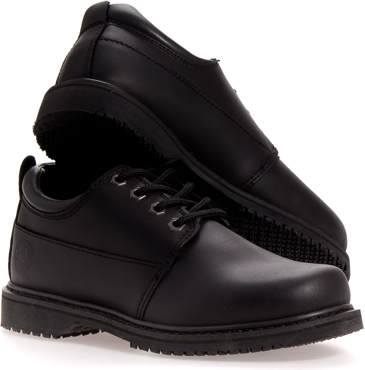 EUROSTAR HARVY SR LACE P Toe Black Shoes