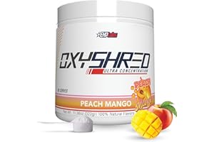 EHP Labs OxyShred Thermogenic Pre Workout Powder & Shredding Supplement - Preworkout for Men & Women, Sugar Free Energy Powde