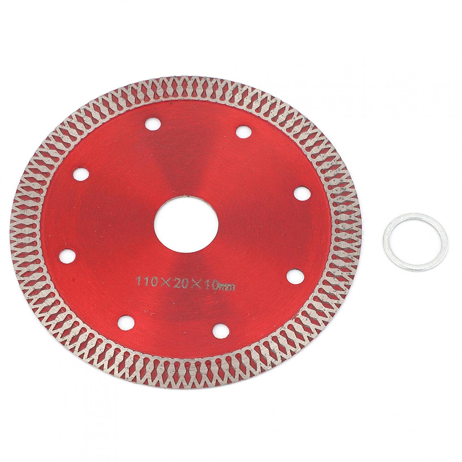 Diamond Turbo Saw Blade 4.3in Super Thin Tile Blades Cutting Disc 110x20x10mm Diamond Cutting Disc Saw Blade Wheel for Cutting Ceramic Microlite Porcelain Tiles