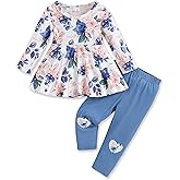 Baby Girl Clothes Toddler Girl Outfits Fall Winter Ruffle Shirt Pants Cute Infant Clothing Set for Little Girl
