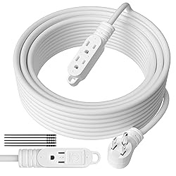 3 Prong Power Extension Cord with Multiple Outlets