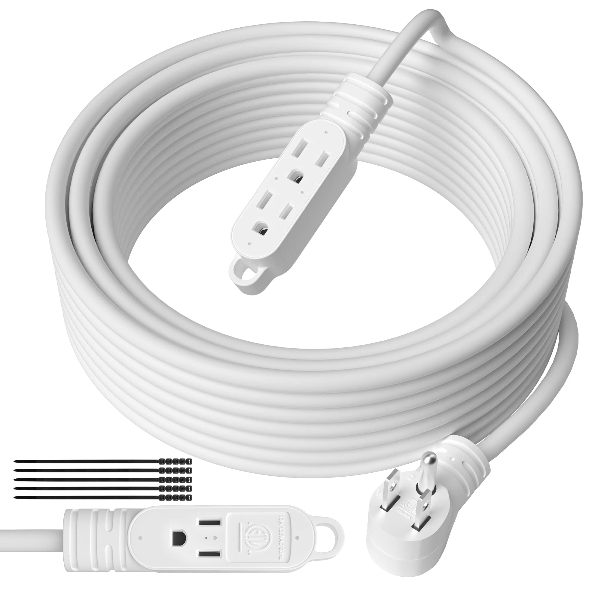 3 Prong Power Extension Cord with Multiple Outlets
