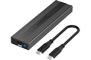 SABRENT M.2 NVMe Enclosure, 10Gbps Tool-Free SSD NVME PCIe SSD Enclosure USB C 3.2 Gen 2 M.2 Enclosure Reader, PCIe NVMe Adap