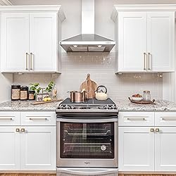 9BUILD 6 Pack 7 Inch Cabinet Handles Champagne