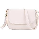 EVVE Small Crossbody Bags for Women Trendy Flap Saddle Purses with Tassel Vegan leather Shoulder bag | Small, Trendy, Flap, Purses, with Tassel, Small