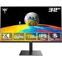 KTC Monitor 2K de 32 polegadas, monitor de computador IPS 1440p