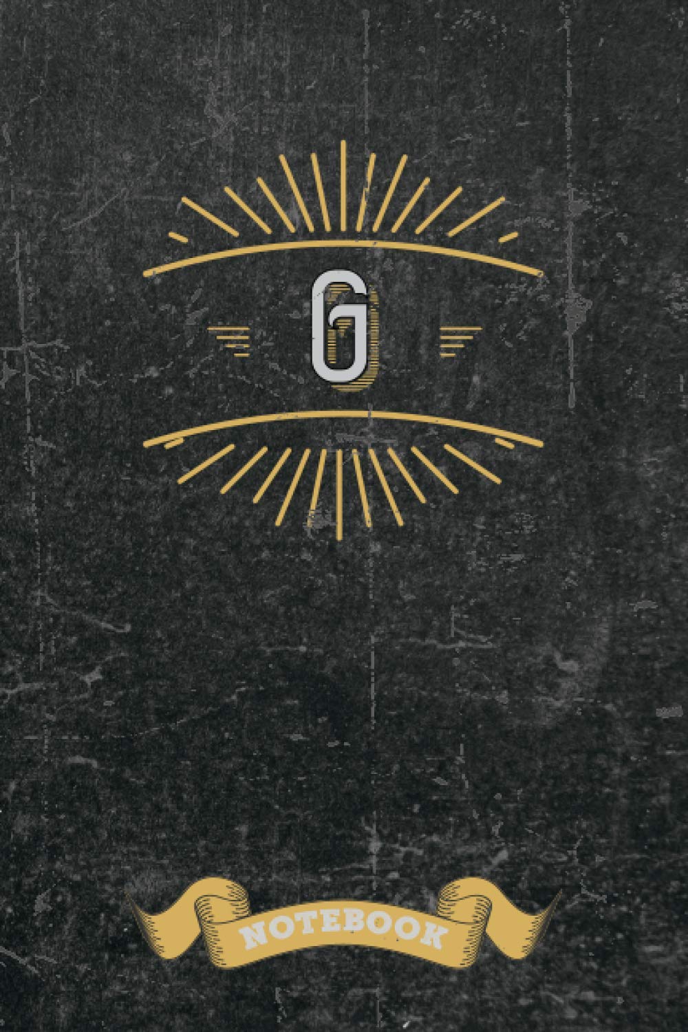 Notebook Vintage style Monogram Initial Letter G: Vintage lover 6" x 9" Notebook/Journal,120 lined pages