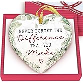 GOSSBY Thank You Christmas Ornament - Retirement, Leaving Job, Goodbye, Farewell Gift for Coworker - Christmas, Appreciation Gift for Employee, Boss Women, Men - Never Forget The Different You Make