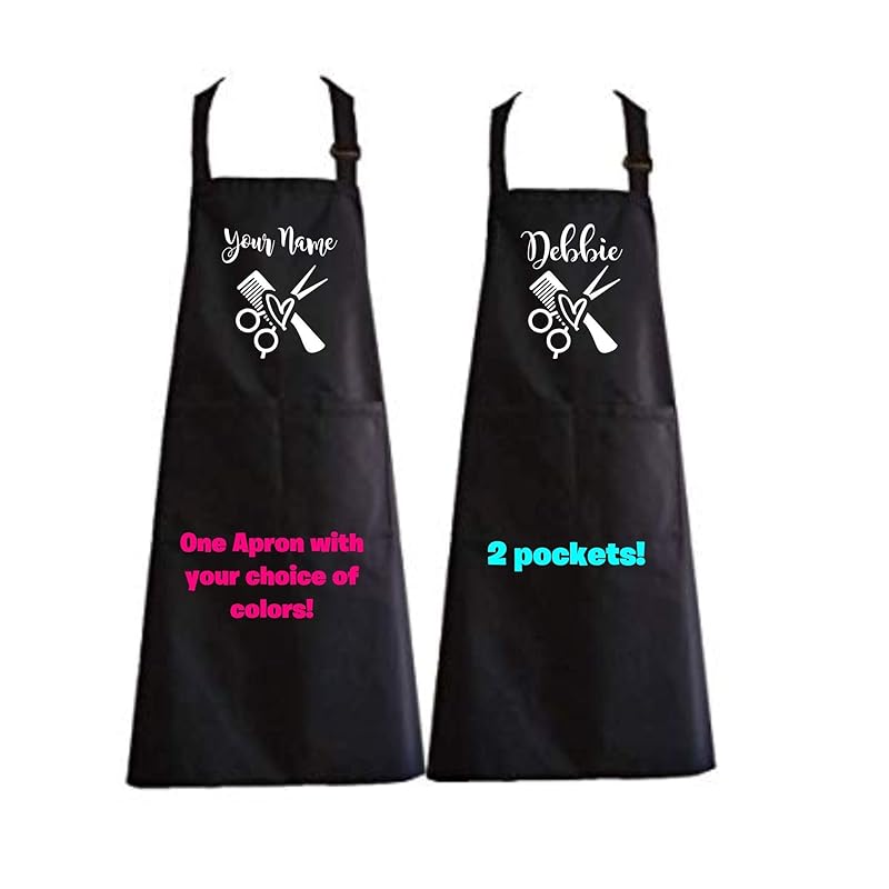hair stylist apron. hair dresser smock, hairdresser apron