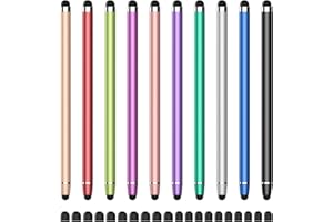 ZHAO CAI JIN BAO Stylus Pen for Touchscreen,2 in 1 High Precision and Sensitivity Stylus,Stylus Pen for iPad/iPhone/Android/Samsung Smartphone and Tablets,Compatible with Touch Screens(10 Colors Stylus)