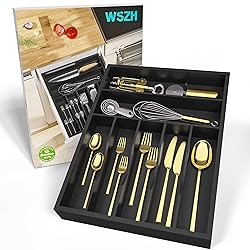 WUSHIZHUHUN Utensil Organizer Silverware Drawer