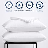 DN 2 Pack Pillow Cases 50x75cm Microfiber Envelope Closure White view 2