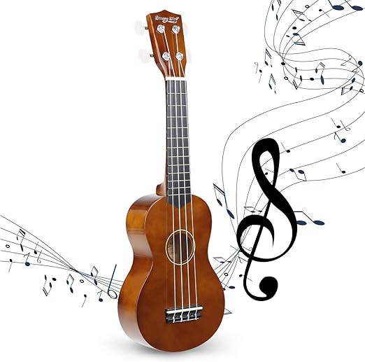 Ukulele Soprano Débutants Hawaien 21 pouces Ukulele (Marron) Amazon.fr