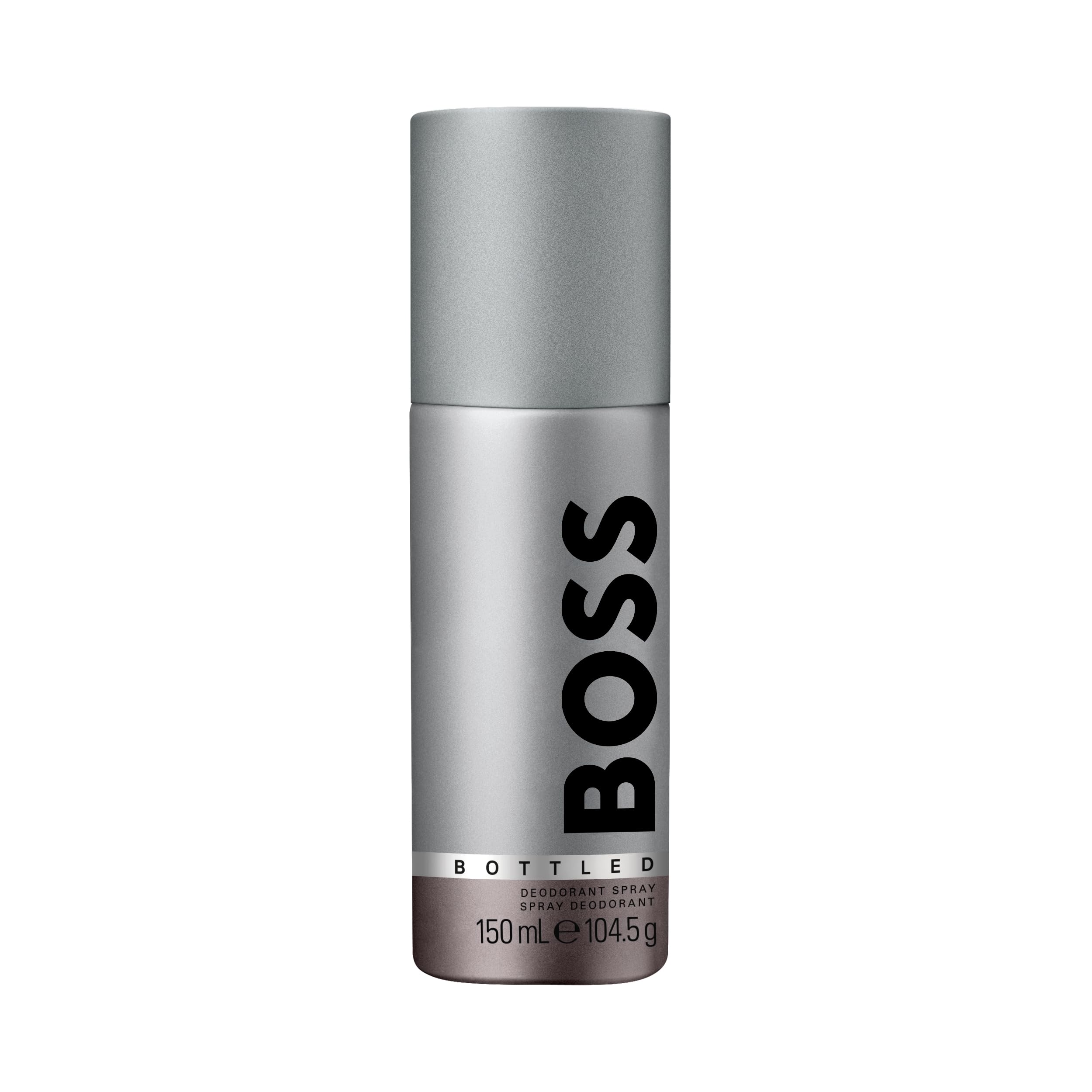 BOSS Bottled Deodorant Spray for Him - Woody Scent with Notes of Apple, Cinnamon and Wood - Light Longevity - 150ml