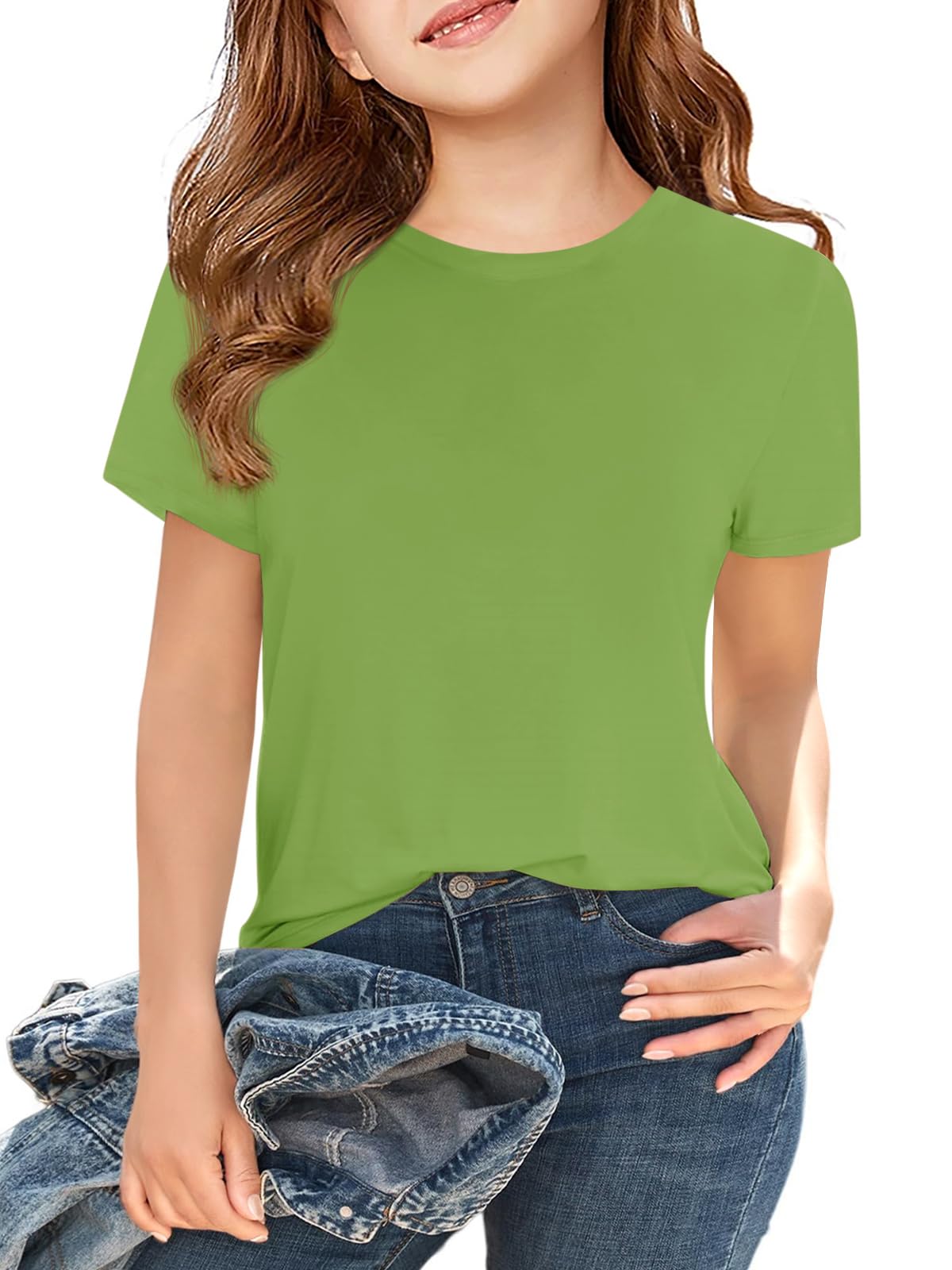 Girls Short Sleeve T Shirts Kids Summer Tops