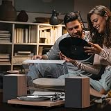 1 BY ONE Bluetooth Turntable Hi-Fi System with 36W Bookshelf Speakers view 7